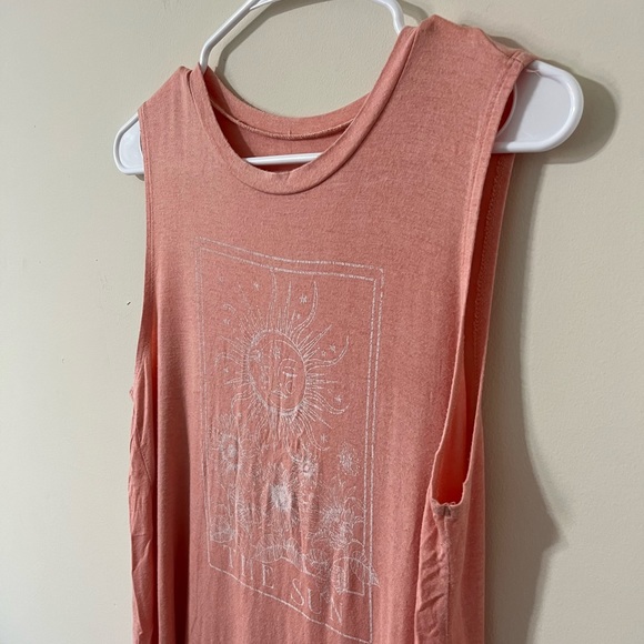 Homegirl Society Pink Graphic Sleeveless Tank Top Size Large - Picture 4 of 7